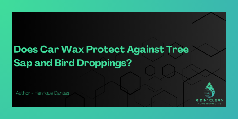 Does Car Wax Protect Against Tree Sap and Bird Droppings?